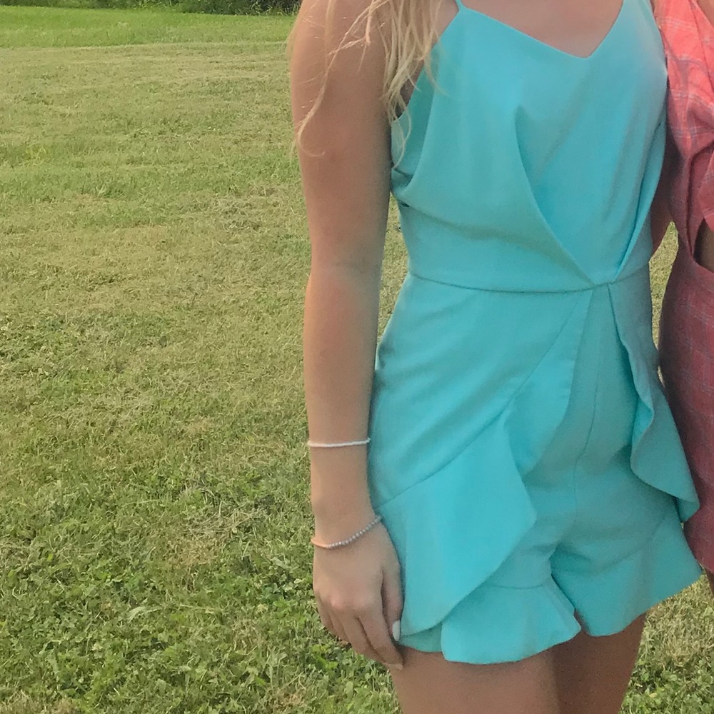 Teal Blue romper. Size XS. GB brand. Women’s/ teen